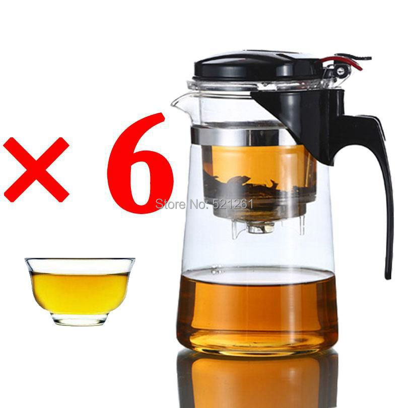 3 Kinds Tea Pot Glass Teapot Teaset Integrative and Convenient Office Tea Set simple tea kettle