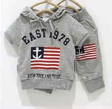 2015 Children clothes sets baby sport suits fashion kids summer sets T shirt pants cotton material