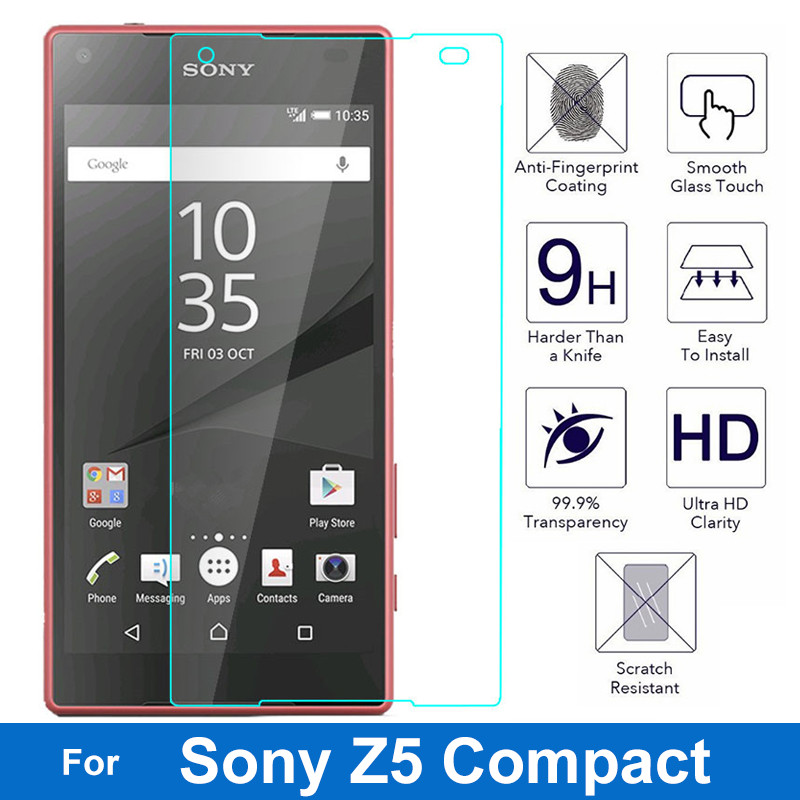 Z5 Compact Screen Protector 9H Premium Tempered Glass For Sony Xperia Z5 Compact mini Z5mini Z5C
