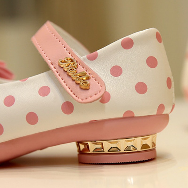 Polka Dot Bow Shoes(3)