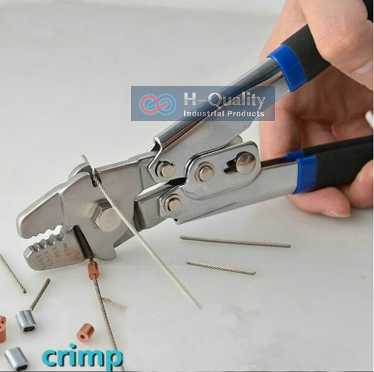 Ferrule Sleeves Crimping Tool Clamp Tool Steel Wire Rope Cut Working For 0 5MM 2 2MM