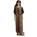 Sexy Leopard femmes vestidos elegant bazin riche elastic elbise 2017 fashion design women maxi dress