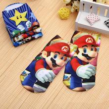 Children’s socks 1-9Y Super Mario Printing cotton short socks mousepad for baby girls boys footwear meias brinquedos Kids gifts