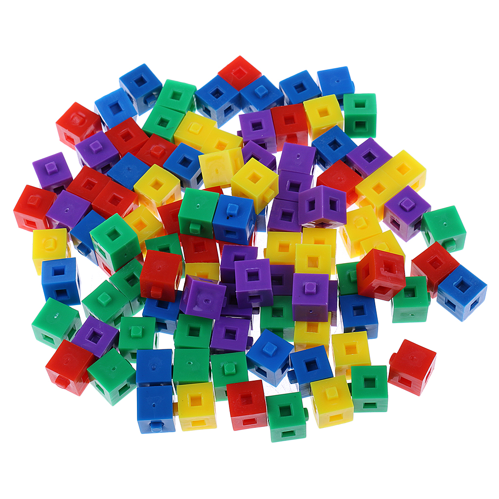 Collectibles 1cm Building Bricks Stacking Pop Linking Cube Toy for Kids 200x 