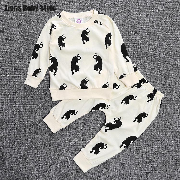 100 Cotton Mini Rodini Long Sleeve T shirt pants Outfit Set Newborn Bebe Girls Boys Clothes