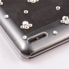 original Floral Rhinestone Case For lenovo S650 vibe x luxury Mobile Phone Accessories diamond Crystal bling