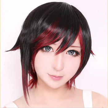 RWBY Red Trailer Ruby short Black/Red Harajuku Cosplay wig + Free Wig Cap - RWBY-Red-Trailer-Ruby-short-Black-Red-Harajuku-Cosplay-wig-Free-Wig-Cap.jpg_350x350