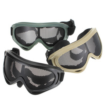 New Selling Outdoors Hunting Airsoft Net Tactical Shock Resistance Eyes Protecting Outdoor Sports Metal Mesh Glasses Goggle