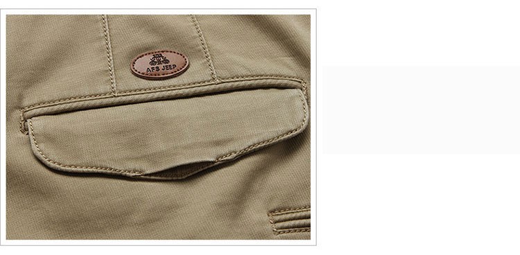 3 Colors 30-42 100% Cotton Outdoor Joggers Men Casual Long Pants Men\'s Clothing Black Khaki Pants Trousers Autumn Summer Brand (6)