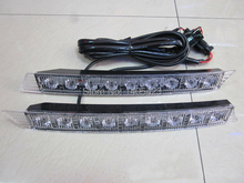 Free shipping 2psc 12V car light source white and yellow 2 14 LED Car Daytime Running