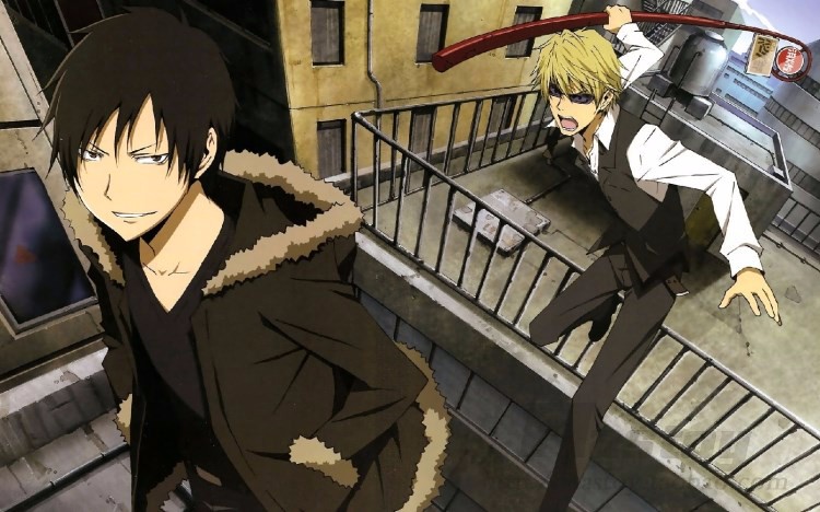 Anime DuRaRaRa! Orihara Izaya Vogue Black Coat Jacket Cosplay Free shipping