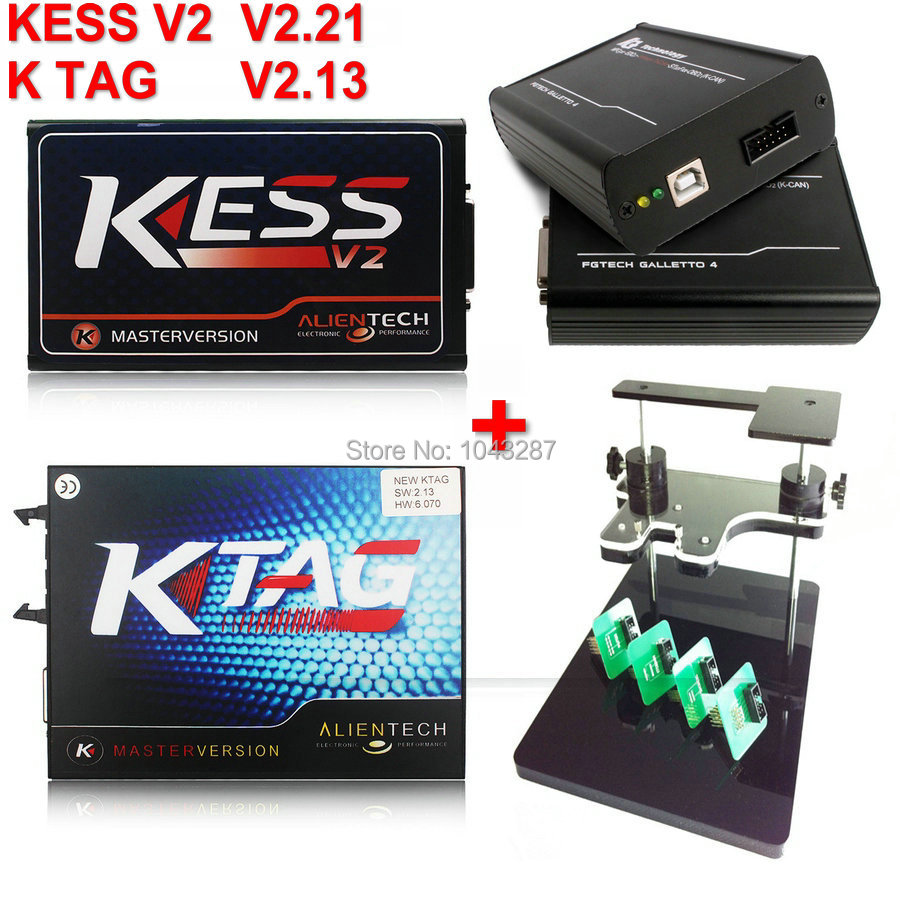 Kess V2 V2.21 V4.036 KESS V2  Ktag K -    TAG V2.13 FW 6.070 + FgTech V54 Galletto 4 + BDM  