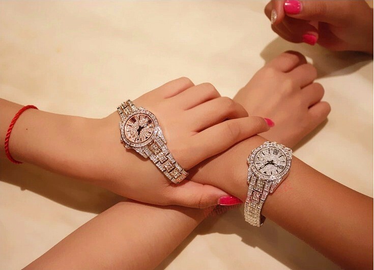 Austrian crystal fashion brand new 2015 luxury women's diamond watches women's dress watches ladies quartz watches drop ship