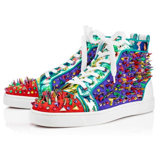 colorful christian louboutin sneakers