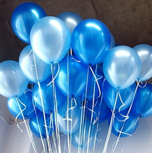 Free Shipping 10pcs 10inch Blue latex balloon air balls inflatable wedding party decoration birthday kid party Float balloons