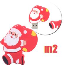 Christmas Gift USB Flash Drive Cartoon Pen Drive Santa Claus Pendrive Christmas Trees USB Stick 16GB