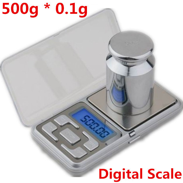 500g * 0.1g LCD Pocket Jewelry Cell Phone scales e...