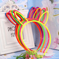One Piece Random Character Style Headwear Colorful Crown Headband Candy Baby Rabbit Ear Children Hair Accessories