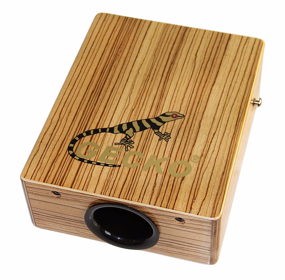 Festnight Gecko C-68Z Portable Traveling Cajon Box Drum Hand Drum Wood Percussion Instrument with Strap Carrying Bag