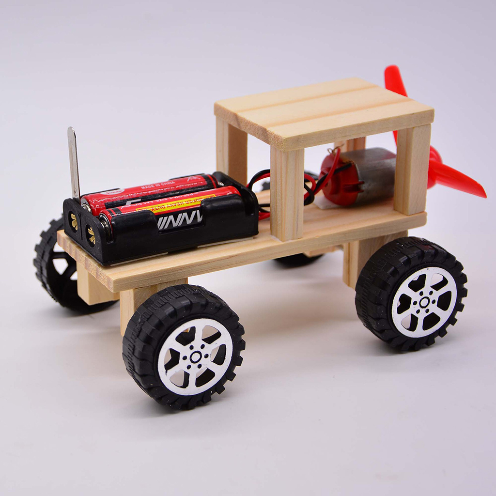 DIY Wind angetriebene Auto-Modell-Kits Schule Physik Wissenschaft STEM 