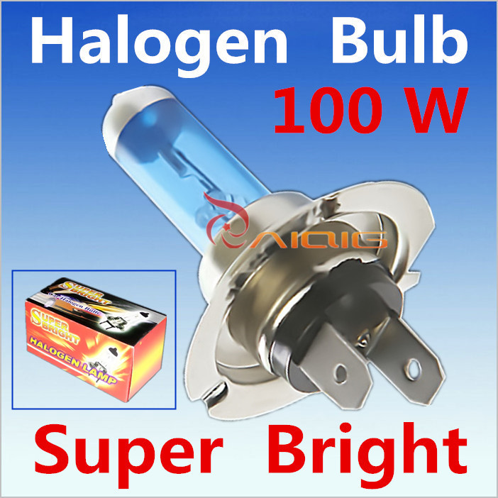 Купить 2шт h7 100w 12v супер яркий белый туман фары галогенные лампы ...