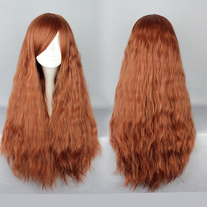 Гаджет  70cm Long  chocolate color   Beautiful lolita wig Anime Wig ,free shipping None Волосы и аксессуары