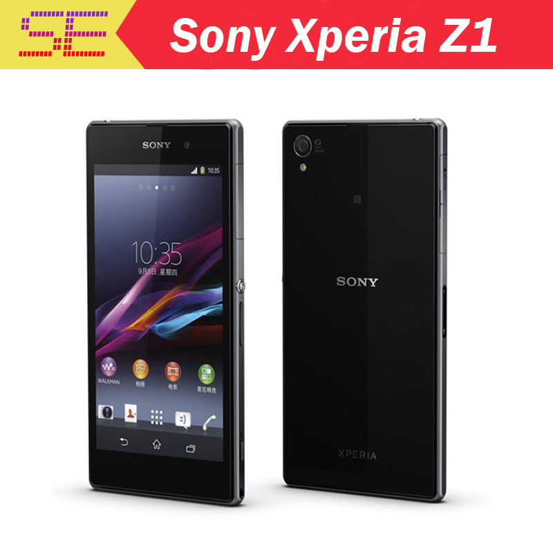 c6903 c6902 Original Sony Xperia Z1 L39h unlocked phone 20 7MP camera 5 0 screen Quad