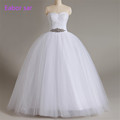 Free Shipping 2017 New Arrival Bridal White Ivory Wedding Dress bridal Gown Custom Size 4 6