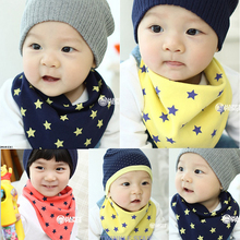 Baby bib baby bib child scarf double layer 100% soft cotton