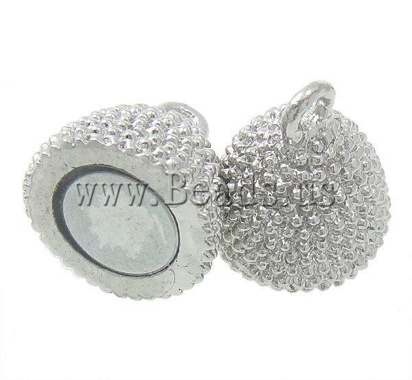 Free shipping!!!Zinc Alloy Magnetic Clasp,Sexy jewelry, Oval, platinum color plated, nickel, lead & cadmium free, 13x27mm