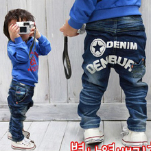 Baby Boy Children Jeans of Korean Style,Boy’s Casual Printed Stars Jeans, Kid’s Autumn Pants Wholesale And Retail