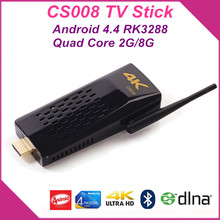 Cs008 четырехъядерных процессоров андроид 4.4 TV Box / / TV StickRK3288 2 ГБ + 8 ГБ Bluetooth / порт RJ45 поддержка DLNA / Miracast / 4 К