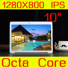 Android5.1 Tablet 10″ IPS 1280*800 4GB/32GB MT6592 Octa Core Tablette Dual SIM Phone Call GPS wifi The metal shell Tablet PC