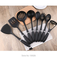 8Pcs/Set New Hot High Quality Food Grade Silicone Kitchen Utensils Set strainer shovel spoon cooking tools kitchen Accessories