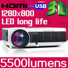 2015 New bt96 5500lms fuLl HD Home Theatre Video Video LED Projector hdmI usb pc av 1080P 3D Projektor Projetor Proyector Beamer