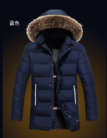 New 2015 Men Winter Jacket US Fashion Brand EA7 Fur Collar Winter Men s Cotton Coats
