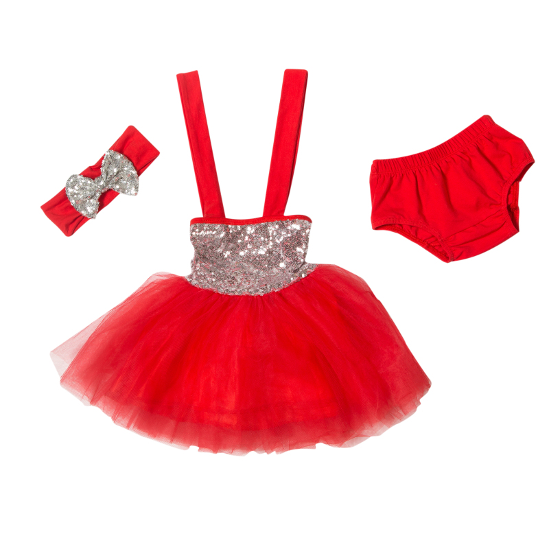 Children Kid Girls 3 Piece Dress Stars Sequins Tulle Bow Dress suits Tutu Dress Set Free Shipping