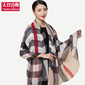 2016 Big Luxury Brand Tartan Scarf Women Fashion Grid Scarves Mandala Blankets Soft Silk Summer Winter