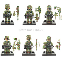 Falcon Commandos Marine Corps Minifigures 6pcs/lot Building Blocks Sets Classic Toys Figure DIY Bricks Toy For Children