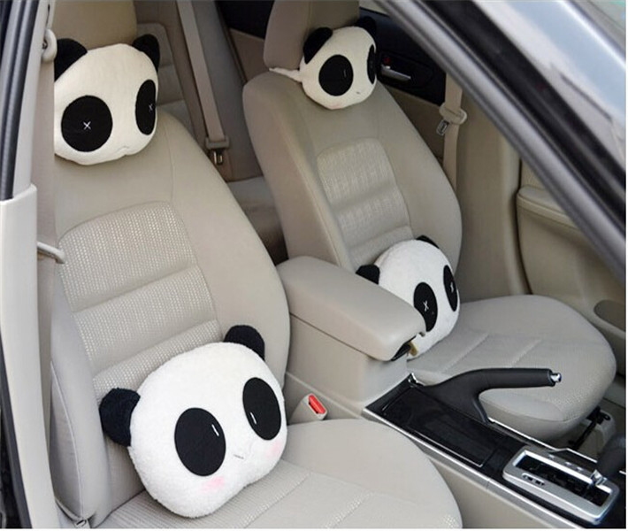 Hot Selling 1pcs Cute Lovely Panda Pattern Car Seat Neck Head
