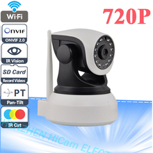 Onvif 2.0 720P IP Camera Wireless Wifi CCTV Camera HD Indoor Pan/Tilt IR CUT Night Vision Support 32G SD Card