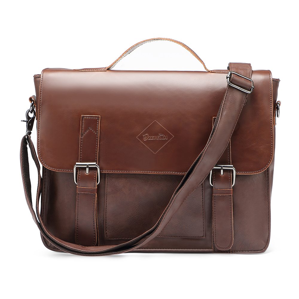 zebella leather messenger bag