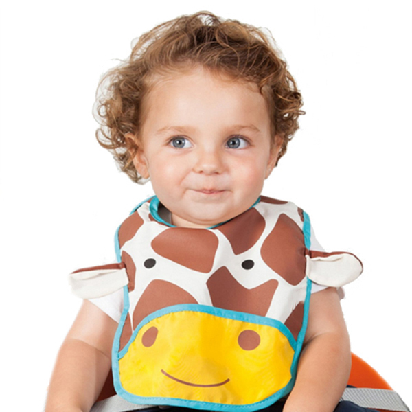 Wholesale Lovely Baby Saliva Towel Kids Waterproof Lunch Bibs Unisex Infant Cartoon Bibs