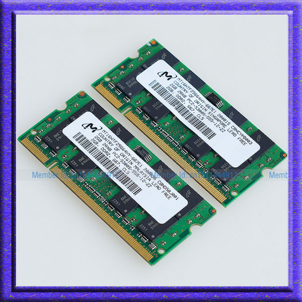 Micron 4GB 2x2GB PC2-5300 DDR2-667 667Mhz 200pin ddr2 667 Laptop Memory SO-DIMM Notebook RAM sodimm Free Shipping