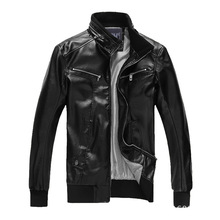 Hot Sale!the New 2015 Male Leather Jacket Men’s Leather Jacket Of Cultivate One’s Morality High-end Men’s Leather Coat M-xxlo