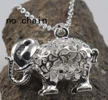 Silver Jewelry 925 Sterling Silver Elephant Pendant 925 Silver Charm Pendant fit for Necklace