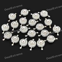 50pcs/lot DIY 1W 40lm 660nm High Power RED LED Chip Beads Light Module Emitter Free Shipping