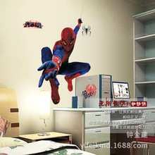 Wholesale  Factory direct  the new children’s room fashion decorative wall stickers paper the amazing spider man MJ8001