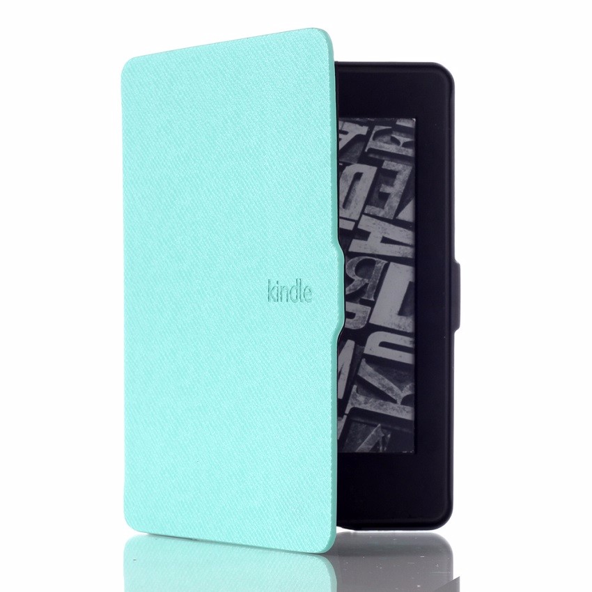 mint green cross line PU leather kindle paperwhite 2013 case