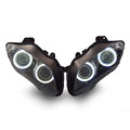 KT Headlight for Yamaha YZF R1 2007 2008 LED Angel Halo Eye Motorcycle HID Projector Assembly